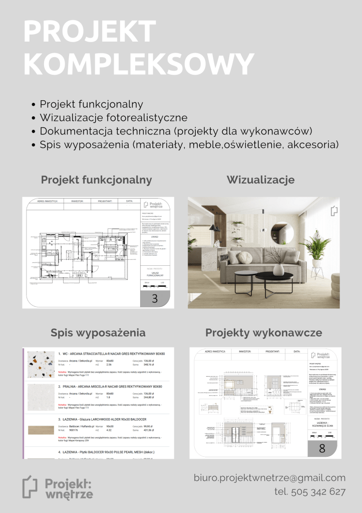Projekt wnetrze oferta ceny projekt kompleksowy www.projektwnetrze.com.pl